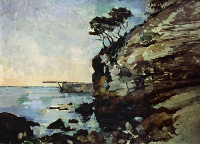 L'Estaque, i skumringen av Paul Cézanne